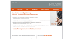 Desktop Screenshot of blomepartner.de
