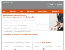 Tablet Screenshot of blomepartner.de
